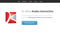 Desktop Screenshot of kudosinteractive.com